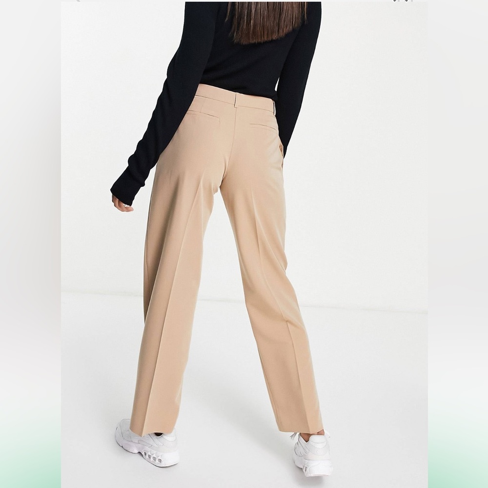 NWT ASOS DESIGN BEIGE PANTS SIZE 6 - Picture 4 of 4